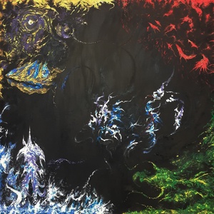 Oceanul primordial - acrilic si tempera pe panza, Arte vizuale si accesorii , Picturi, Picturi in tehnica mixta, , ARTYNOS