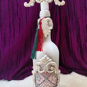 Sticla decorativa 3, Casa & Stil de viata, Accesorii pentru decorat casa, Decoratiuni de masa si decoratiuni pentru rafturi , Sticle ornamentale, Decoupage, transfer si tehnici servetel, ARTYNOS