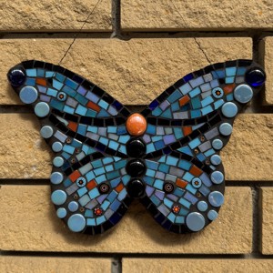 Fluture mozaic albastru, Arte vizuale si accesorii , , ARTYNOS
