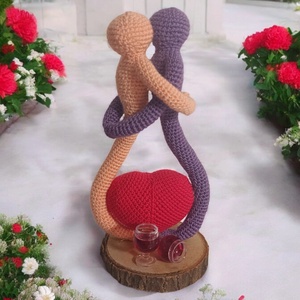 Cuplu de indragostiti crosetati/ 18cm - Artynos.ro