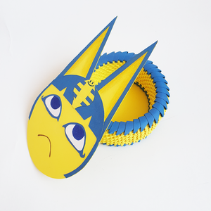 Cutie 3D origami pisica Ankha Animal Crossing - Artynos.ro