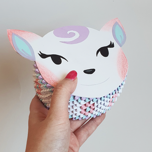 Cutie 3D origami caprioara Diana Animal Crossing - Artynos.ro