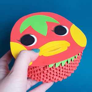 Cutie 3D origami ratusca Ketchup Animal Crossing - Artynos.ro