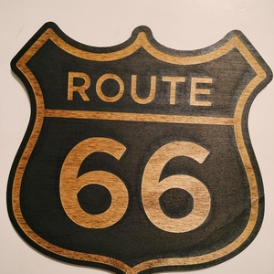 Route 66, Casa & Stil de viata, Accesorii pentru decorat casa, Decoratiuni de pereti, decoratiuni suspendate, Placa decorativ, Prelucrarea lemnului, Obiecte pictate, ARTYNOS