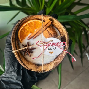 Lumanare nuca de cocos, Casa & Stil de viata, Lumanari, parfumuri, arome, Lumanare - lumanari artizanale, Altele, ARTYNOS