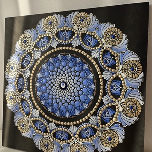 Mandala Evil Eye, Arte vizuale si accesorii , Picturi, Pictura acrilica, Pictura, ARTYNOS