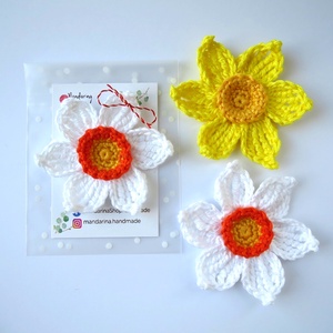 Narcisa, martisor crosetat - Artynos.ro