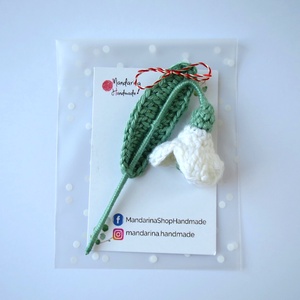 Ghiocel, martisor crosetat - Artynos.ro