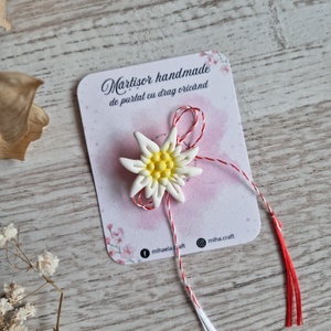 Brosa Martisor Floare de Colt mica - Artynos.ro