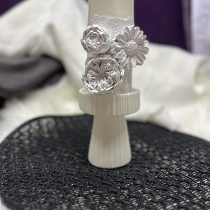 Lumanare flori din beton, Accesorii nunta, Materiale decor pentru nunta, Lumanari de nunta si suport lumanari, Lumanare si fabricarea lumanarilor, Obiecte pictate, ARTYNOS
