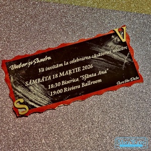 Invitatii nunta/botez, Accesorii nunta, Invitatii si felicitari de nunta, Invitatii nunta, Arta de hartie, ARTYNOS
