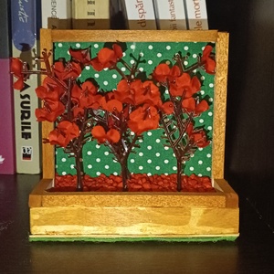 Decoratiune florala handmade, Casa & Stil de viata, Accesorii pentru decorat casa, Decoratiuni de masa si decoratiuni pentru rafturi , Decoratiuni de masa, Altele, Prelucrarea lemnului, ARTYNOS