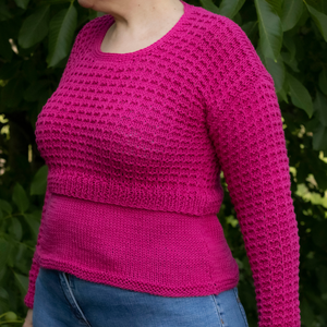 M - Bluza tricotata manual din fir de bumbac - Artynos.ro