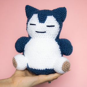 Jucarie Snorlax mare - Pokemon crosetat  - Artynos.ro