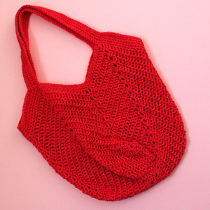 Geanta Crosetata. Geanta tip tote bag creata din fir de poliester. - Artynos.ro