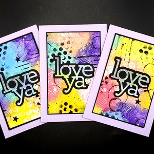 Love Ya - felicitari mixed media unicat - Artynos.ro
