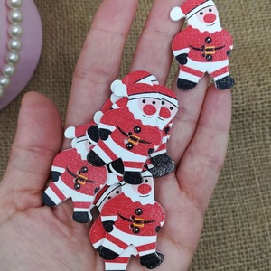 Nasturi din lemn, Mos Craciun, Accessorii si unelte, Mercerie, Buton, Buton din plastic, Altele, ARTYNOS