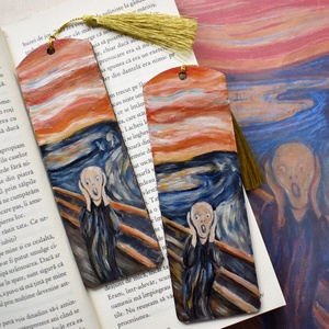 Semn de carte  Tipatul  Edvard Munch, Carti si creatii cu tematica muzicala, cadouri, Semn de carte, Obiecte pictate, Pictura, ARTYNOS