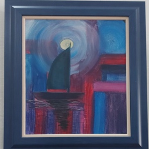 Navigand in Lumina, Arte vizuale si accesorii , Picturi, Pictura acrilica, Pictura, ARTYNOS