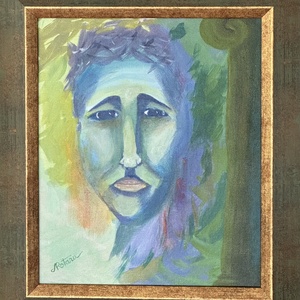 Aproape resemnat, Arte vizuale si accesorii , Picturi, Pictura acrilica, Pictura, ARTYNOS