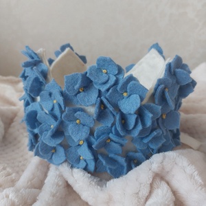 Coronita aniversara pentru copii.Coronita serbare.Coronita floricele albastre.Coronita hortensie, Imbracaminte si moda, Costume si masti de carnaval, Costume, , ARTYNOS