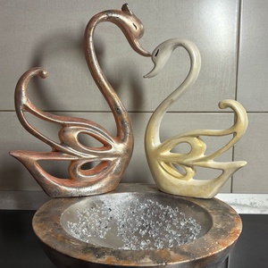 Lebede indragostite, Casa & Stil de viata, Accesorii pentru decorat casa, Decoratiuni de masa si decoratiuni pentru rafturi , Decoratiuni de masa, Ceramica, ARTYNOS