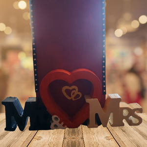 Rama foto Handmade Mr si Mrs, Accessorii si unelte, Lemn, Rama foto, Obiecte pictate, Prelucrarea lemnului, ARTYNOS