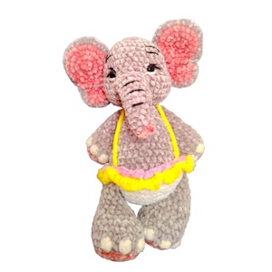 Jucarie de plus crosetata  Elefantica Baby Asha, Jucarii si echipamente pentru copii, Plusuri, Elefant de plus, Crosetat, ARTYNOS