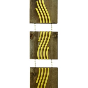 Decoratiune pentru perete 97x20 cm, din lemn, Casa & Stil de viata, Accesorii pentru decorat casa, Decoratiuni de pereti, decoratiuni suspendate, Decoratiuni perete, macramé, Prelucrarea lemnului, ARTYNOS