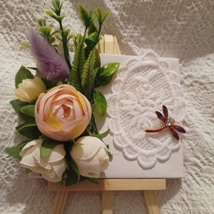 Minisevalet decorat, Arte vizuale si accesorii , Colaj, Aranjament de flori, ARTYNOS