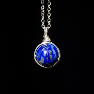 Pandantiv din argint lapis lazuli, Bijuterii, Coliere, Pandativ, Confectionarea bijuteriilor, ARTYNOS