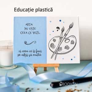 Placheta cadru didactic DESEN personalizata cu mesaj lucrata manual - Artynos.ro