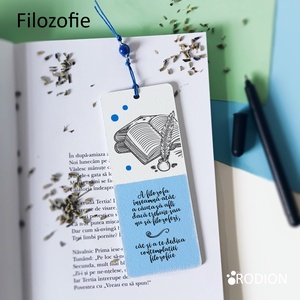 Semn de carte FILOZOFIE cadru didactic personalizat cu mesaj lucrat manual - Artynos.ro