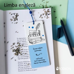 Semn de carte LIMBA ENGLEZA cadru didactic personalizat cu mesaj lucrat manual - Artynos.ro