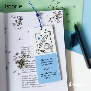 Semn de carte ISTORIE cadru didactic personalizat cu mesaj lucrat manual - Artynos.ro