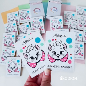 Marturii botez fetita manual personalizate cu nume Marie - Artynos.ro