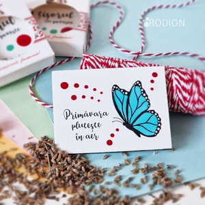 Martisoare cu magnet fluturas pictate manual cu mesaje haioase handmade - Artynos.ro
