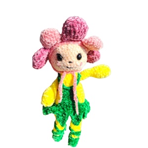 Jucarie de plus crosetata Plusica Crosetica, Baby Flower Ballerina - Artynos.ro