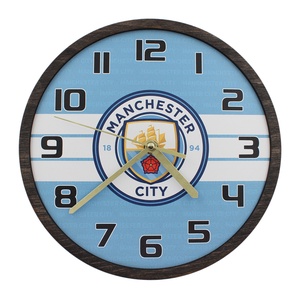 Ceas decorativ - Manchester City, Casa & Stil de viata, Accesorii pentru decorat casa, Decoratiuni de pereti, decoratiuni suspendate, Ceasuri de perete, Prelucrarea lemnului, ARTYNOS