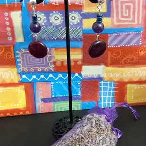 Cercei handmade cu pietre semipretioase si argint, Bijuterii, Cercei, Cercei agatati, , ARTYNOS