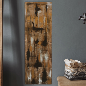 Tablou abstract pictat manual in culori acrilice 40x120 cm Earthen Harmony, Casa & Stil de viata, Accesorii pentru decorat casa, Picturi murale, Tablouri/picturi pe panza, Pictura, Obiecte pictate, ARTYNOS