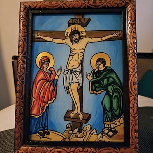 Icoana pictata pe sticla Rastignirea - Artynos.ro