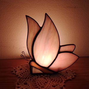 Un fluture care renaste in lumina Suport de lumanare Tiffany  - Artynos.ro