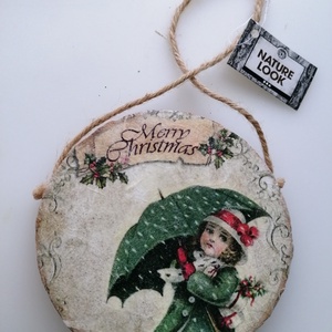 Decor iarna, Accesorii de Craciun, Decoratiuni de Craciun de casa, Decoratiuni usi de Craciun, Decoupage, transfer si tehnici servetel, ARTYNOS