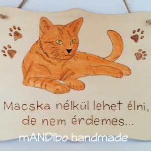 Tablita amuzanta pentru iubitorii de pisici - Artynos.ro