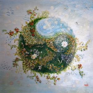 Dyatra   by Ramona Wallah, Arte vizuale si accesorii , Picturi, Pictura acrilica, Pictura, ARTYNOS
