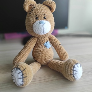 Ursulet de plus crosetat, Jucarii si echipamente pentru copii, Plusuri, Personaje de basm din plus, Crosetat, ARTYNOS